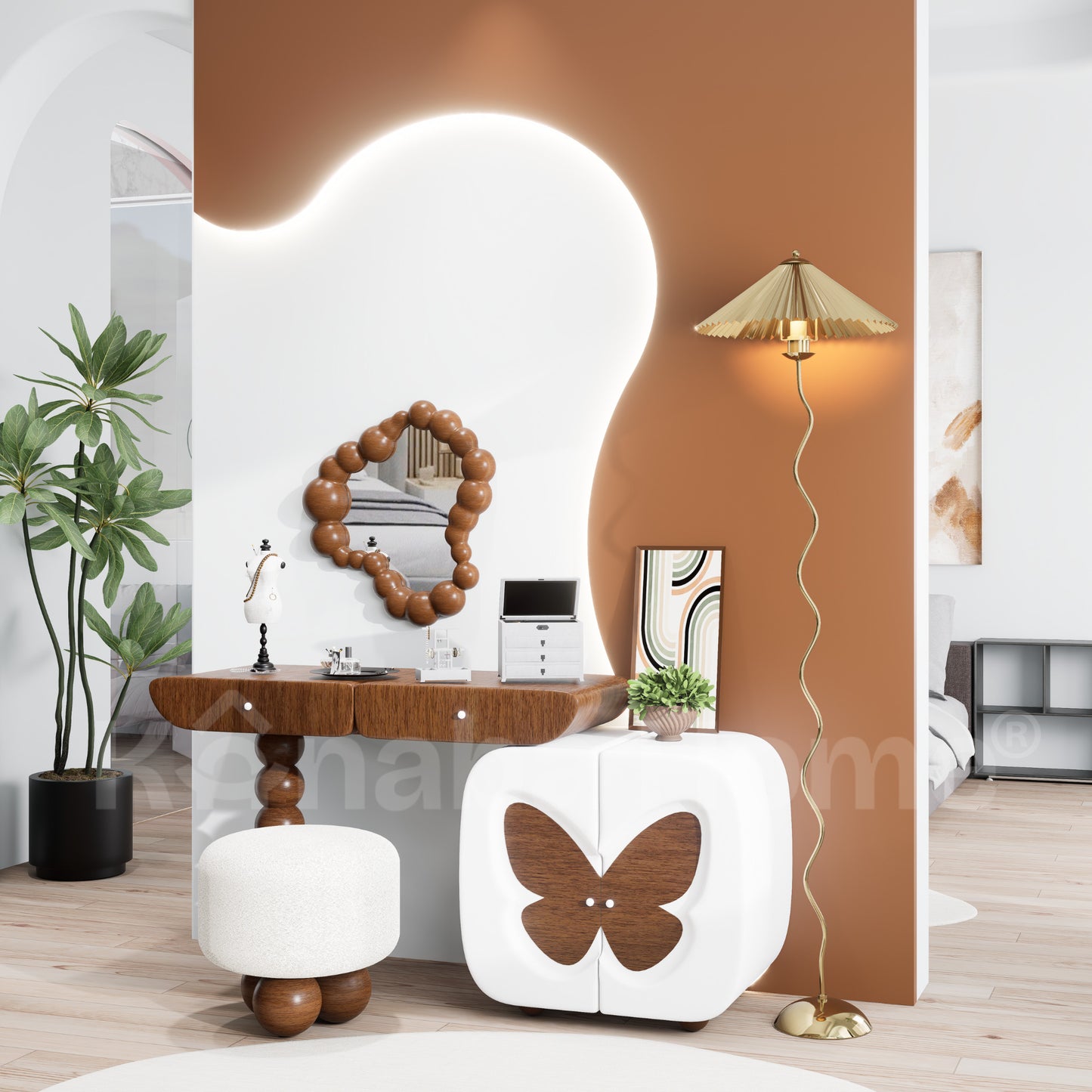 Butterfly Vanity Set