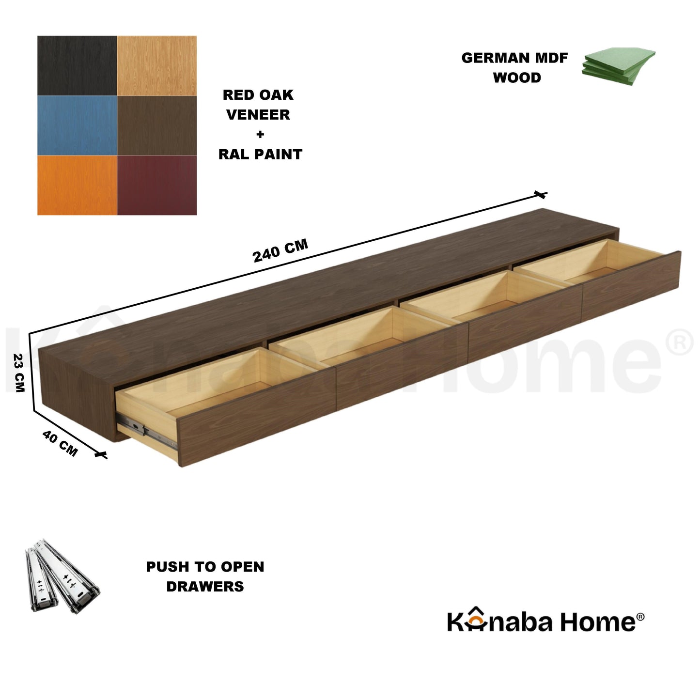 floating tv unit dimensions and materials