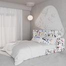 Chroma BedKing Bed: Mattress Size: 180 x 200 cm | Overall Dimensions: W 230 x D 240 x H 115 cm