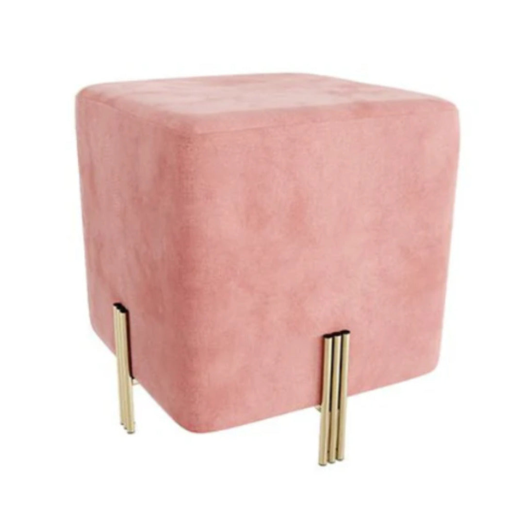 Pink Vanity Stool