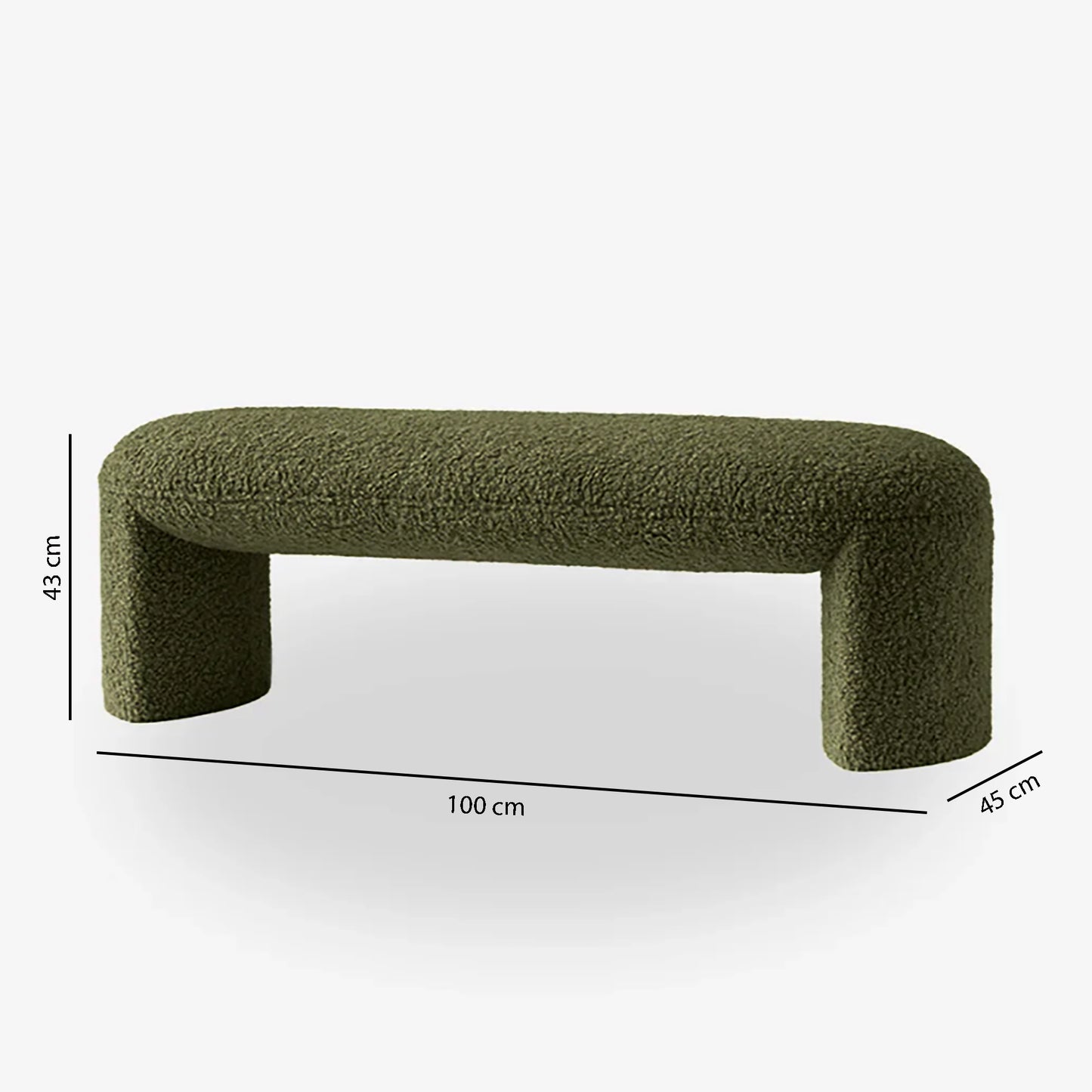 Premium Boucle Bench