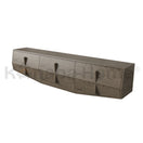 Concave TV UnitGREIGE VENEER