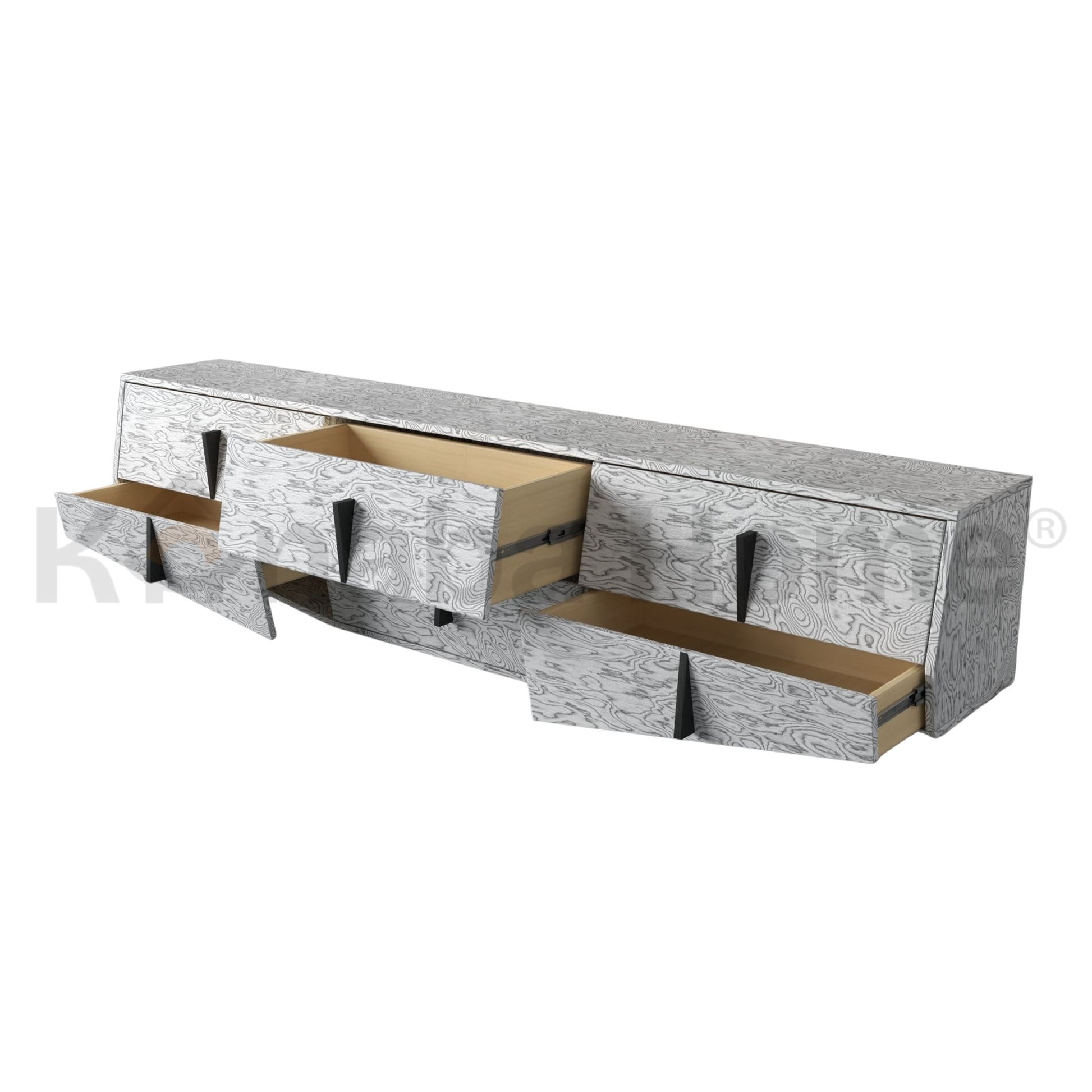 Concave TV Unit