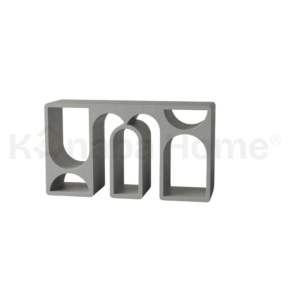 Contour Vault Console TableGREY RAL 9006
