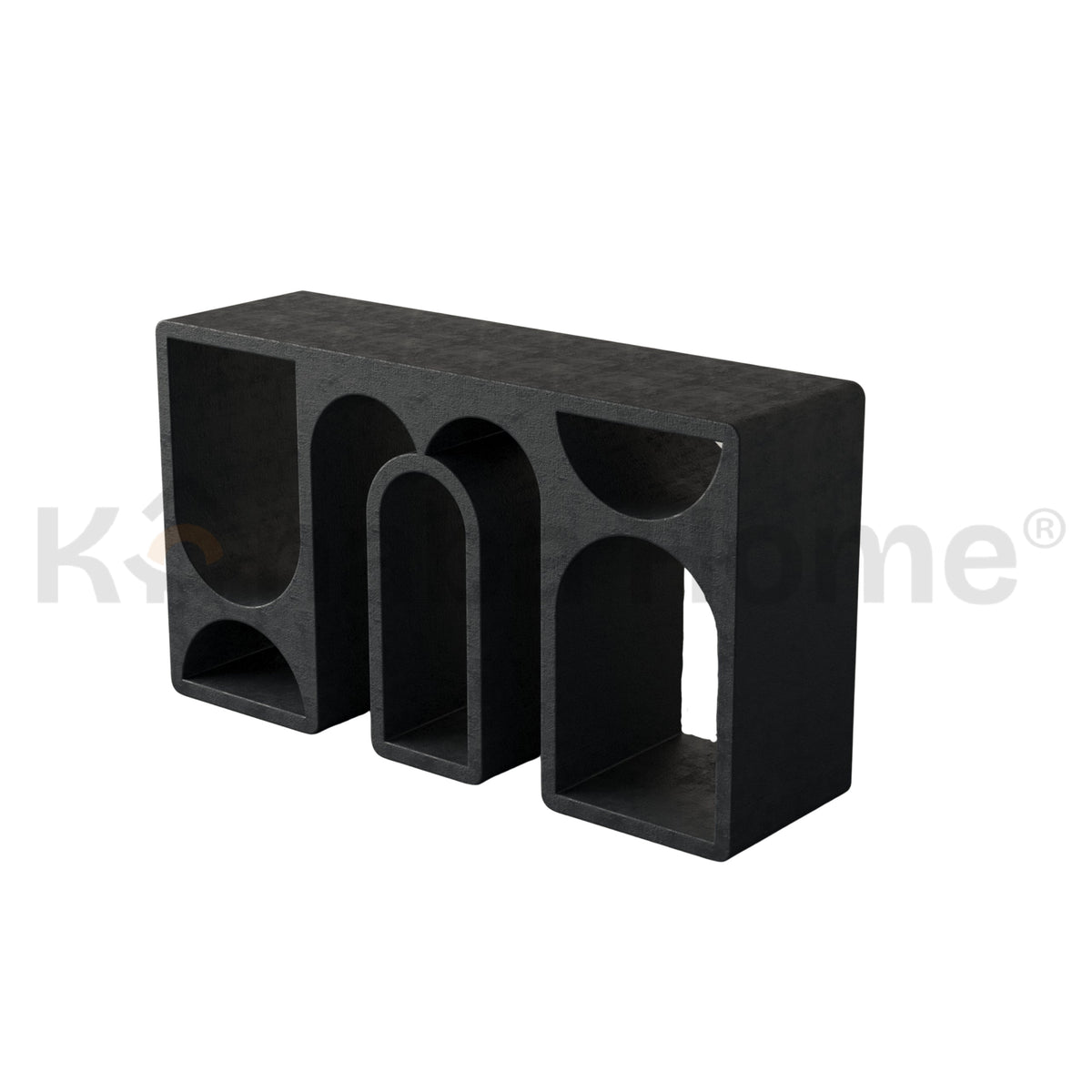 Contour Vault Console-German MDF & Bendy wood-Architecturally Silhouette Design-Kanaba Home