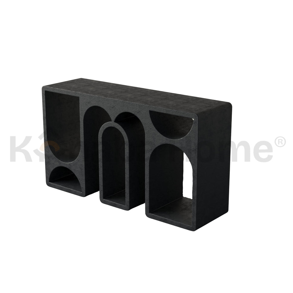 Contour Vault Console TableBLACK RAL 9011