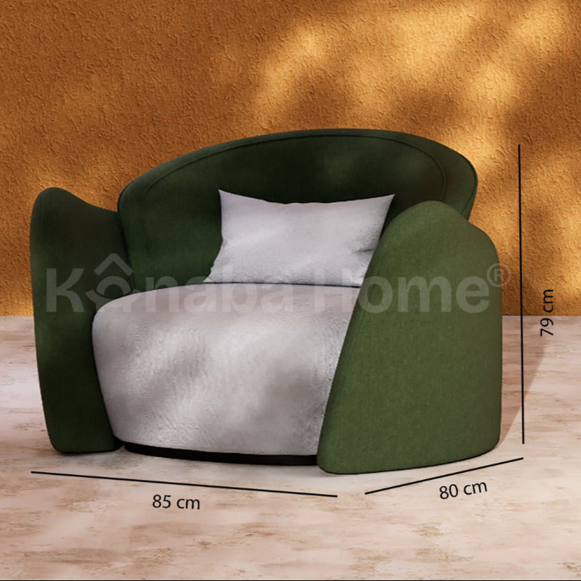 Green Armchair Dims 