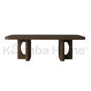 Dune Dining TableDARK VENEER (RED OAK DARK)