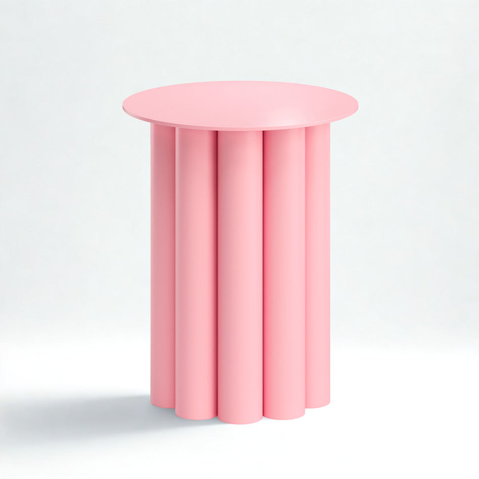Duo V.II Coffee TableLight Pink (RAL 3015) | Dia 35 x H 47 cm