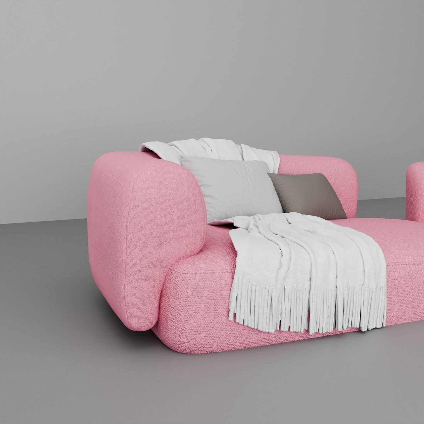 Solid Wood L-Shape Sofa 