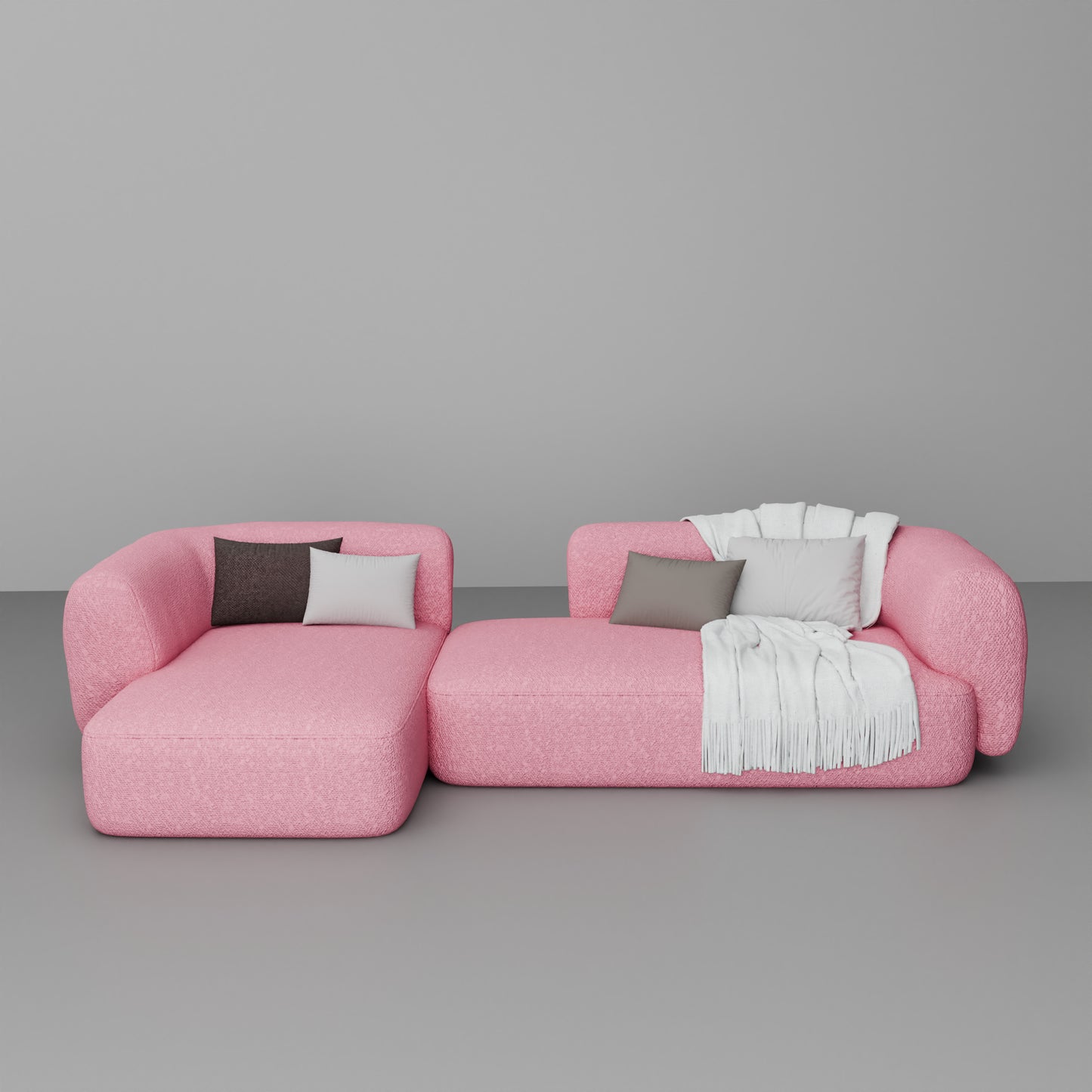 Premium Boucle L-Shape Sofa 