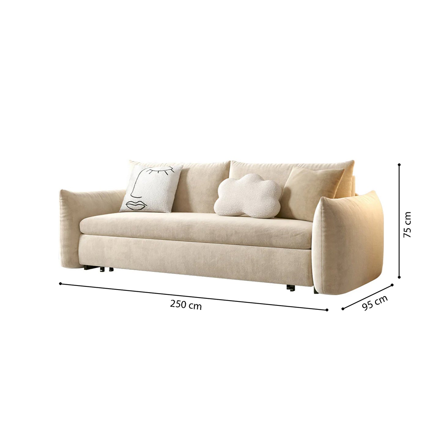 Sofa Bed Dubai dimensions