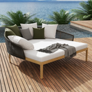 Eli Outdoor SeatingW 100 x D 180 x H 85 cm / Coffee