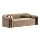 Eluna SofaStandard Quality | Only 40 Kg Soft Foaming / Brown | Velvet