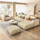 Enea Living Room SetStandard Quality | Only 40 Kg Soft Foaming / Full Set (L-Shaped Sofa | Facing Right L-Shape + Accent Chair + Ottoman + Coffee Table