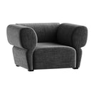 Evara ArmchairDark Grey | Linen