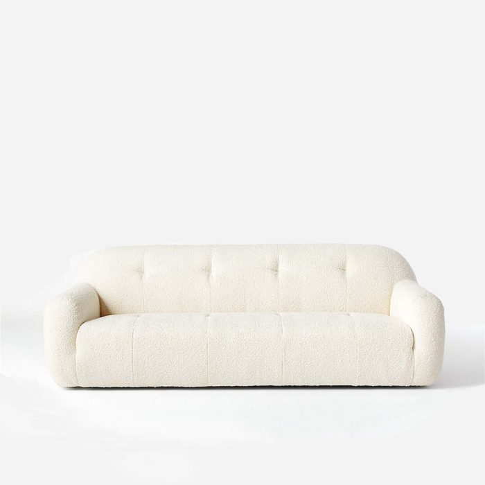 Riverstone Cream Boucle Sofa - Kanaba Home #