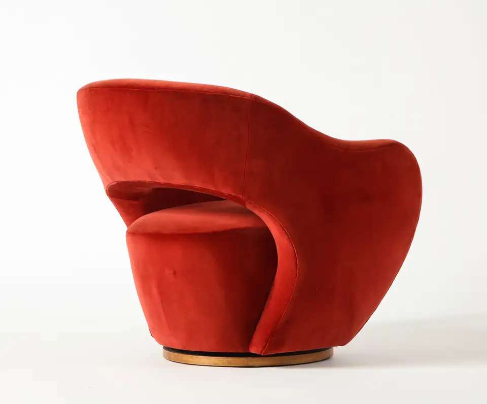 Red Velvet Armchair 