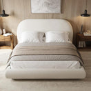Giana BedQueen Bed: Mattress Size 160 x 200 cm | Overall W 200 x D 240 x H 120 cm / White