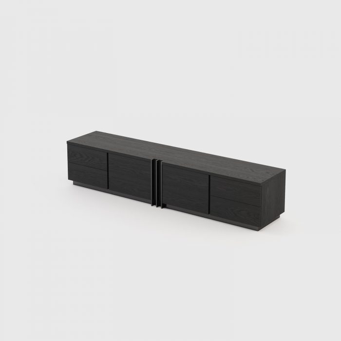Black tv unit in dubai