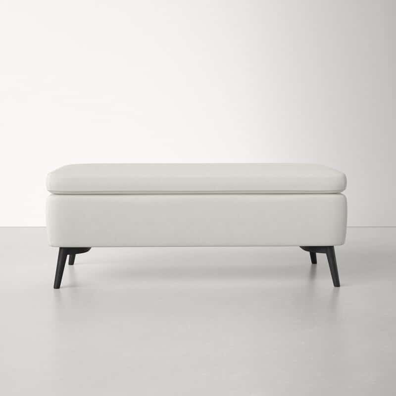 Gentle Glide Ottoman in white