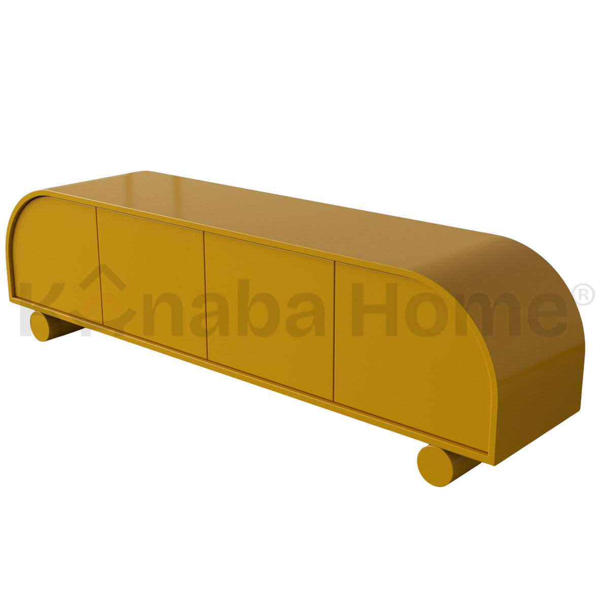 Halcyon Tv Unit-Bendy plywood & German MDF wood-Retro inspired Design-Kanaba Home
