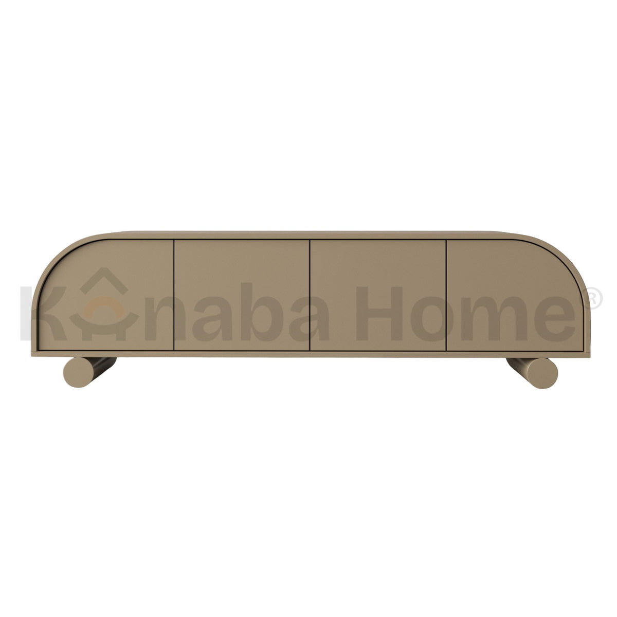 Halcyon Tv Unit-Bendy plywood & German MDF wood-Retro inspired Design-Kanaba Home