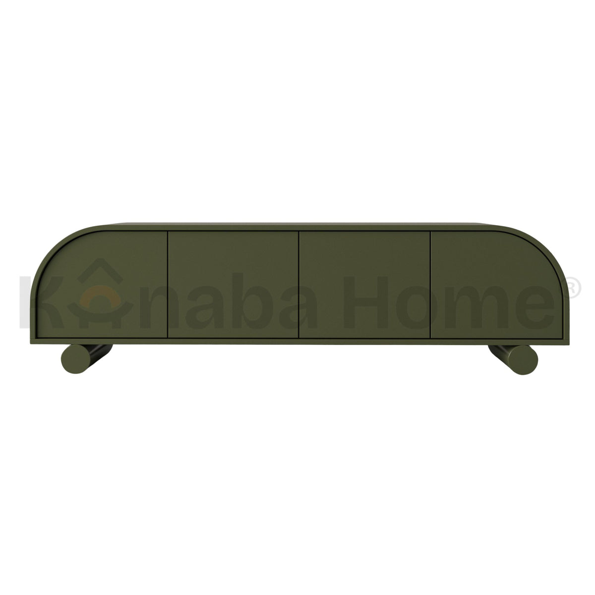 Halcyon Tv Unit-Bendy plywood & German MDF wood-Retro inspired Design-Kanaba Home