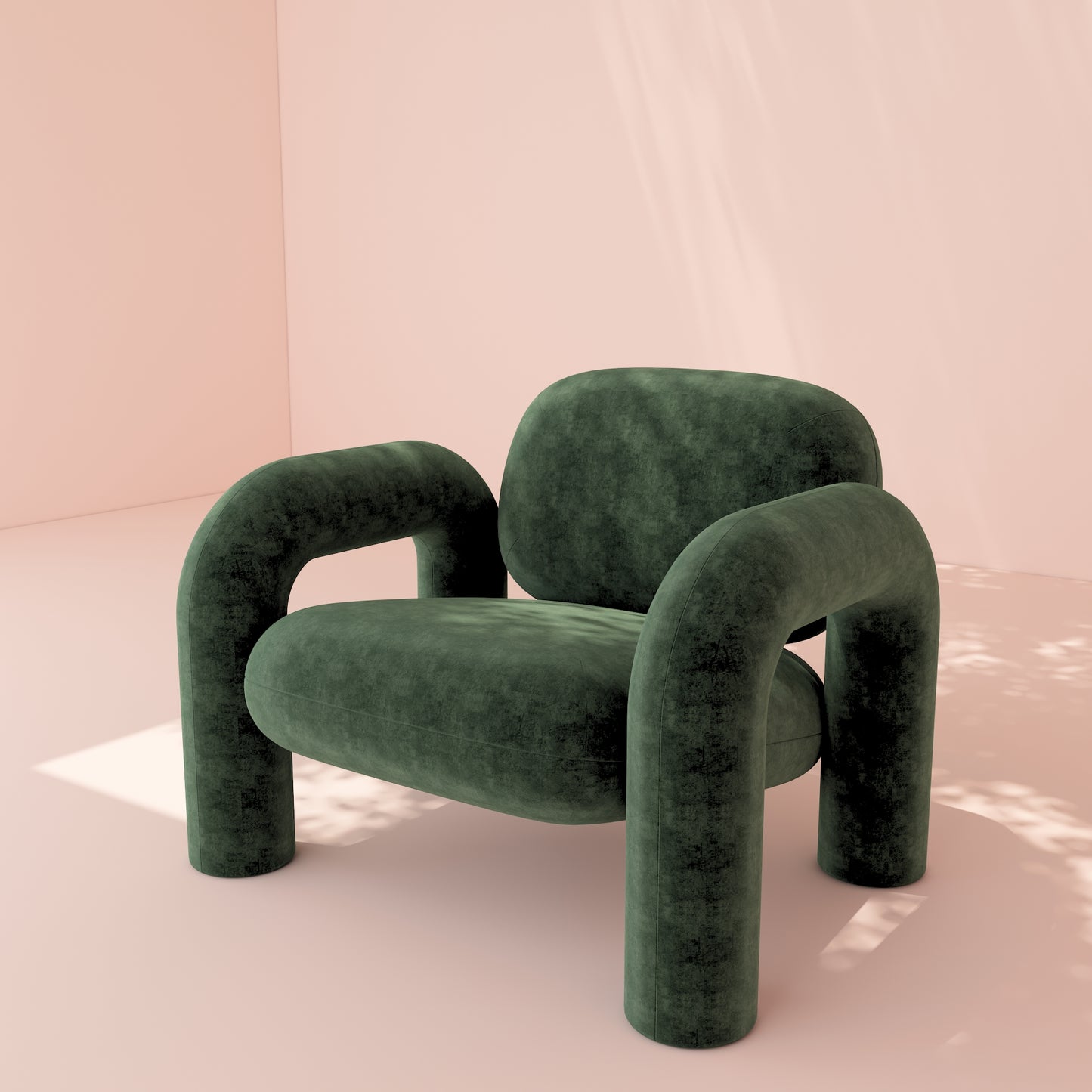 Green Velvet Armchair 