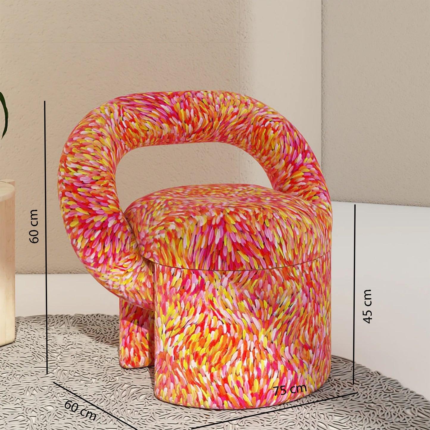 Accent Chair Dimension 