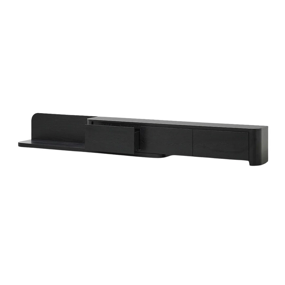 Isle Extendable TV UnitBlack / Without Cable Hole