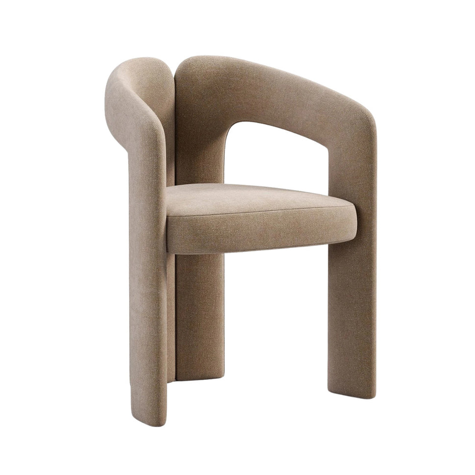 Alara Dining ChairLight Brown | Linen