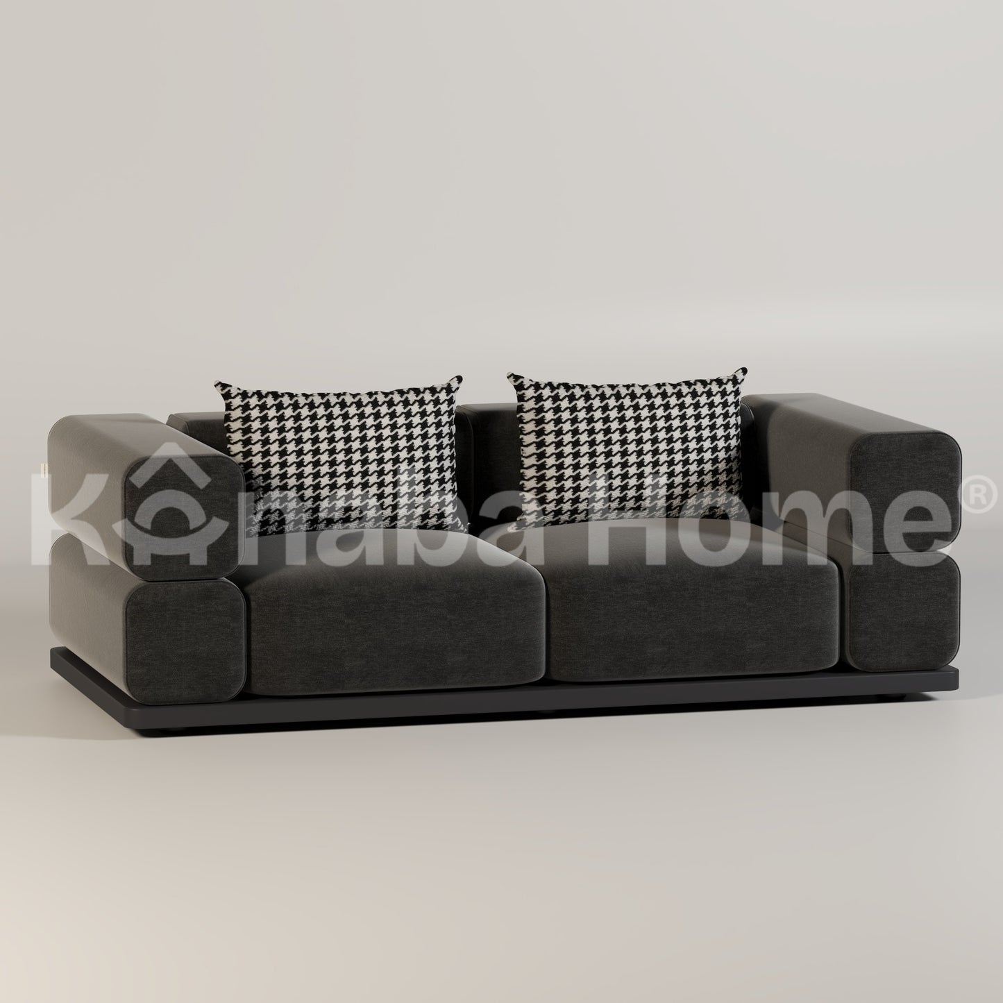 grey 2 seater sofa