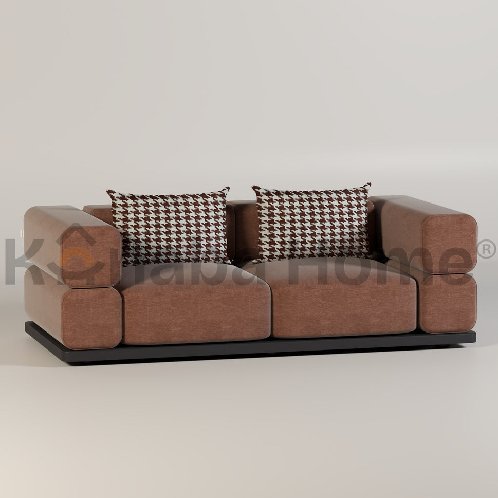 Kanaba Aura 2 Seater SofaBROWN MADRID 2660-21 + MADRID 2460-26