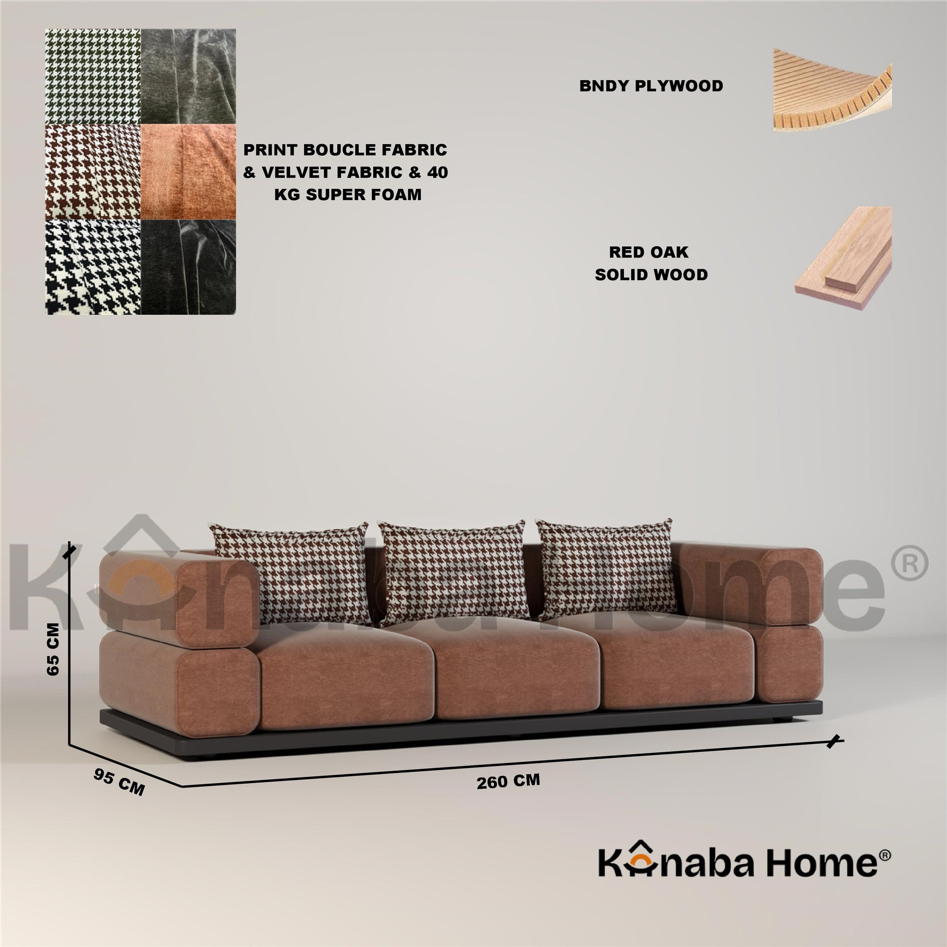 Kanaba Aura 3 Seater Sofa