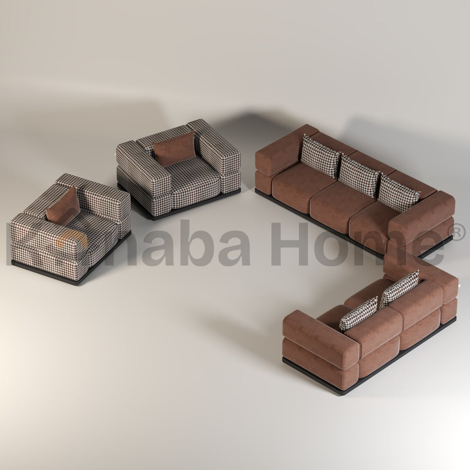 Kanaba Aura Sofa SetBROWN MADRID 2660-21 + MADRID 2460-26