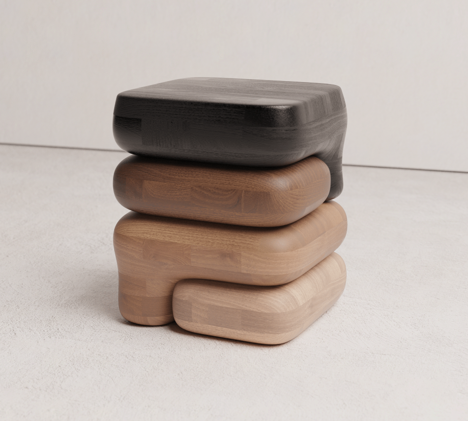 Wooden Square Side Table