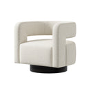 Kivo Swivel ChairWhite | Boucle