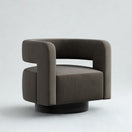Kivo Swivel ChairDark Grey | Velvet