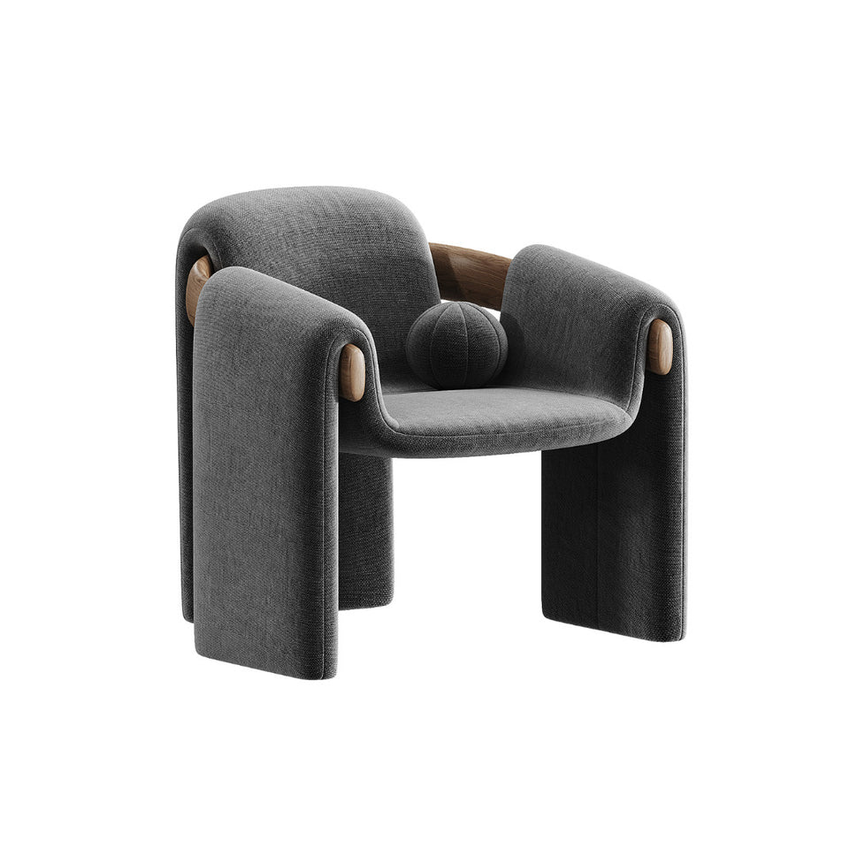 Lara ArmchairGrey / Velvet