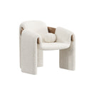 Lara Lounge ChairWhite / Velvet
