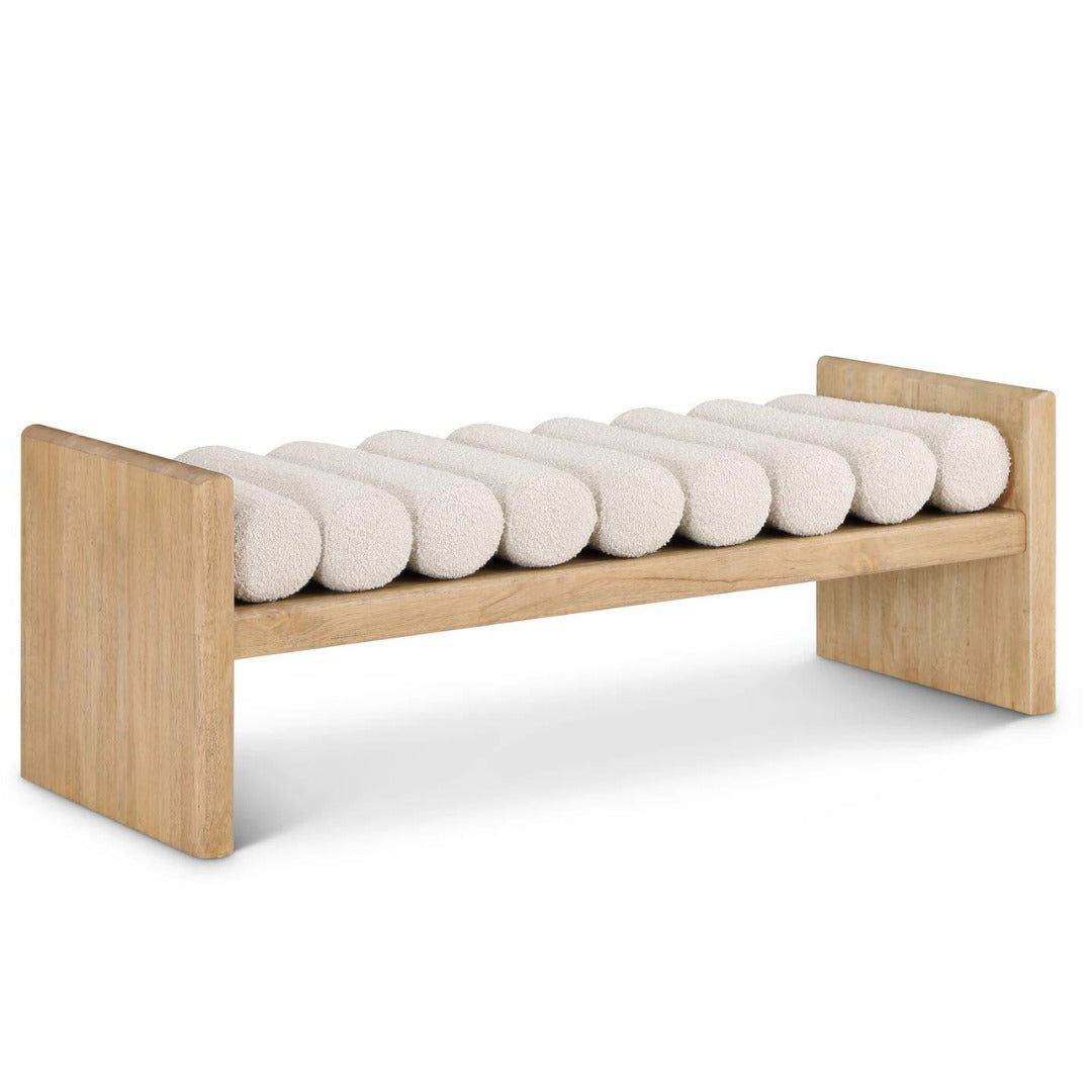 Modern Boucle Bench 
