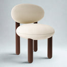 Lew Dining SetChair with Walnut Legs