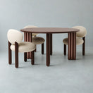 Lew Dining SetOption 2: Chairs with Walnut Legs