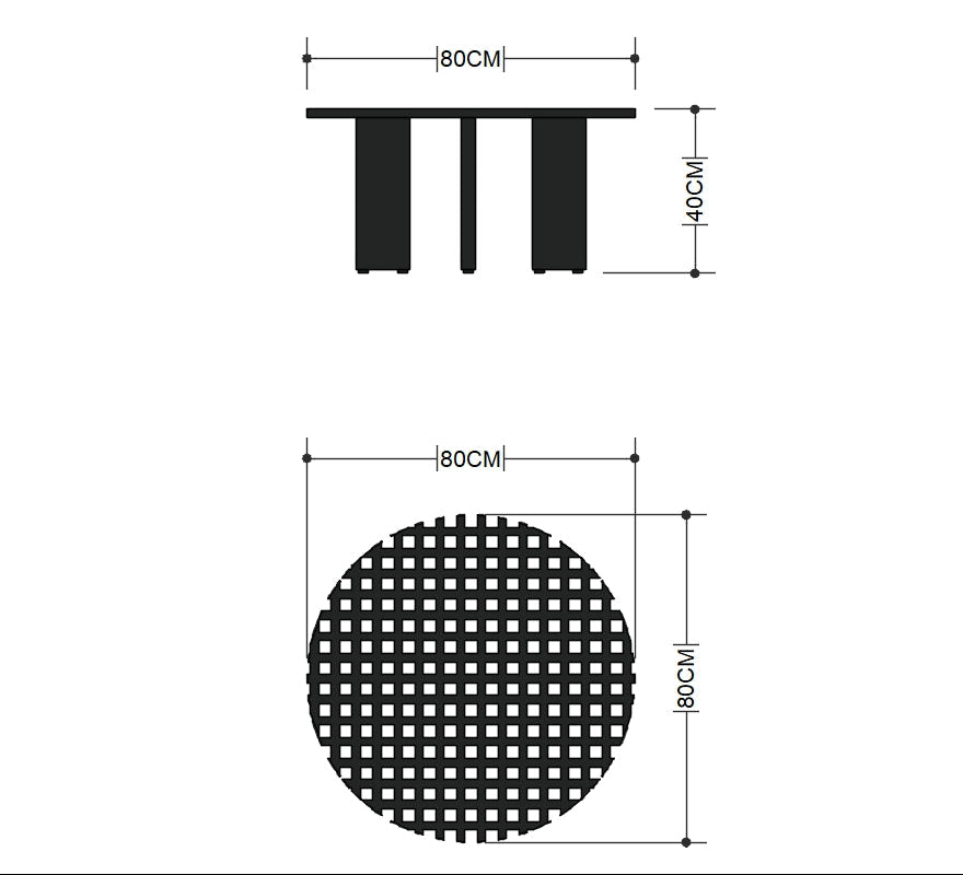 Coffee Table CAD Image 