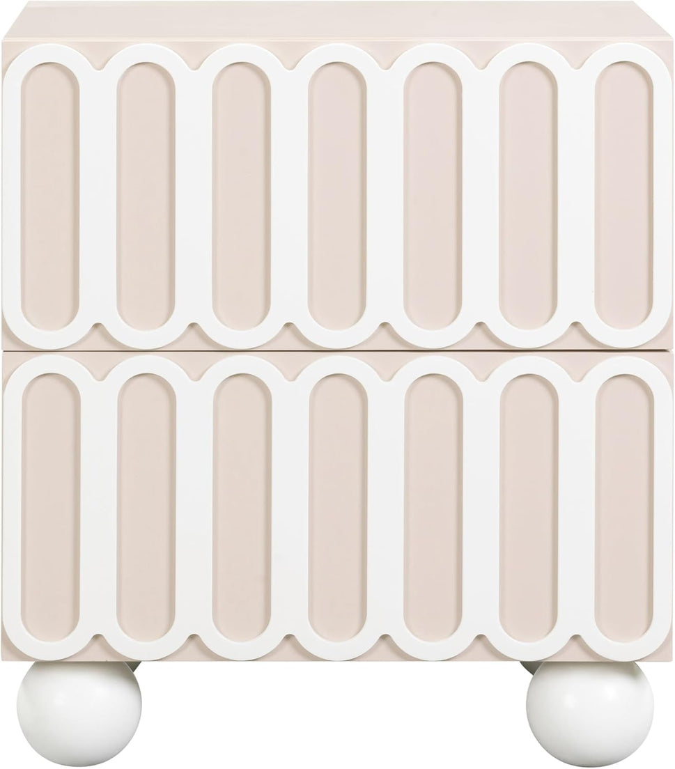 Lora Bedside TableLight Pink