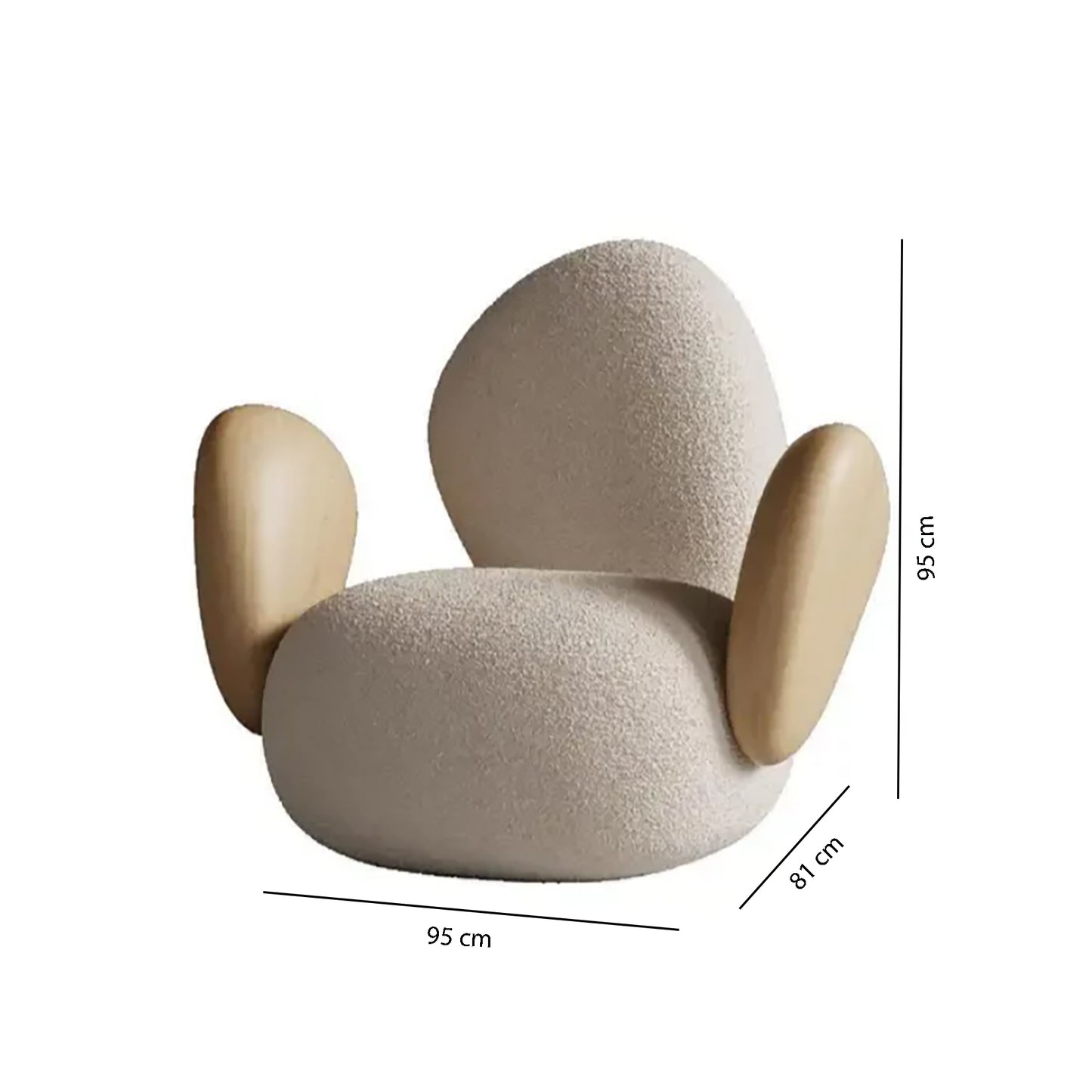 Premium Velvet Armchair Dims 