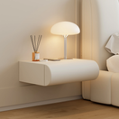 Loria Wall-Mounted Drawer NightstandSingle | Creamy Off-White | RAL 9001