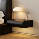 Loria Wall-Mounted Drawer NightstandSingle | Black | RAL 9011