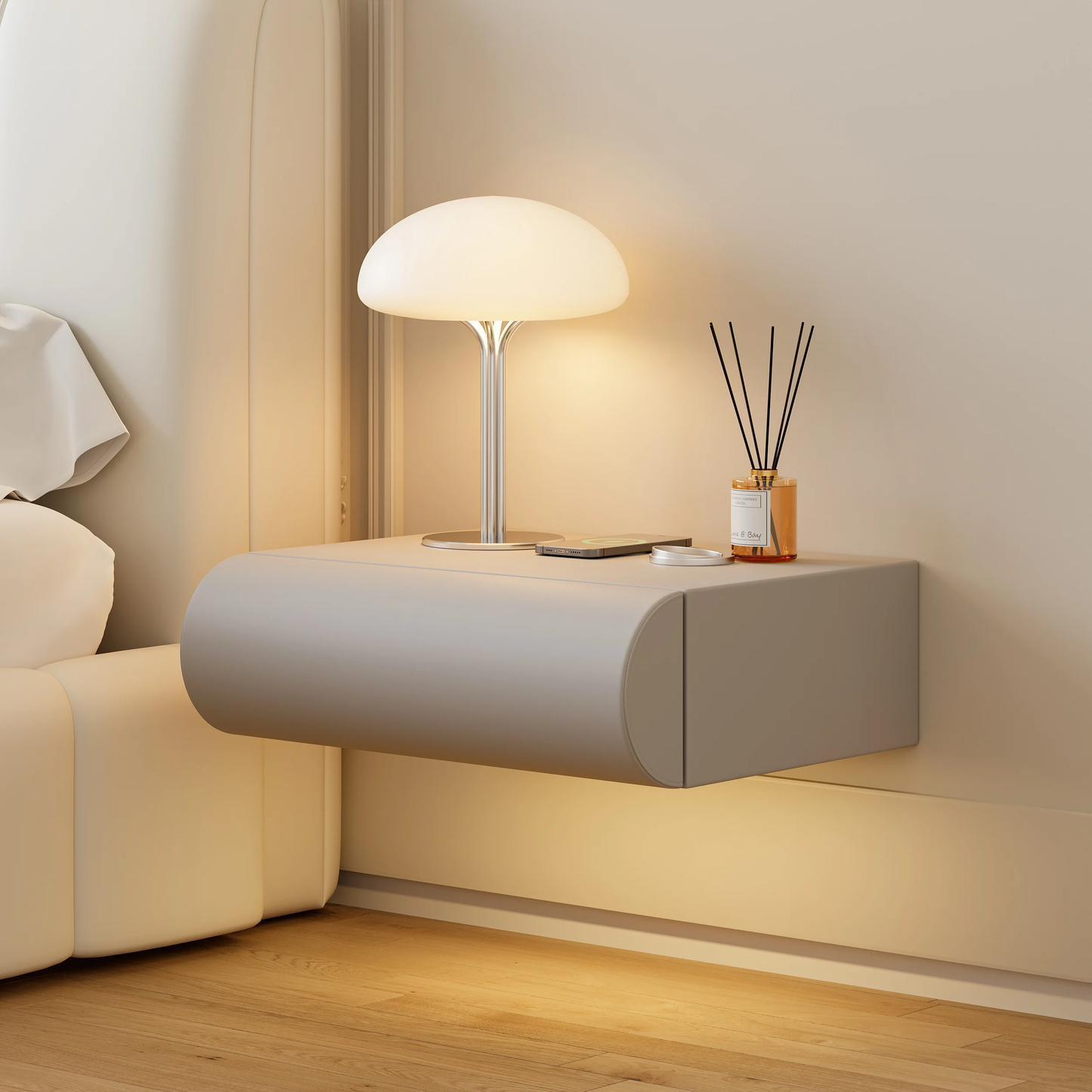 Loria Wall-Mounted Drawer Nightstand